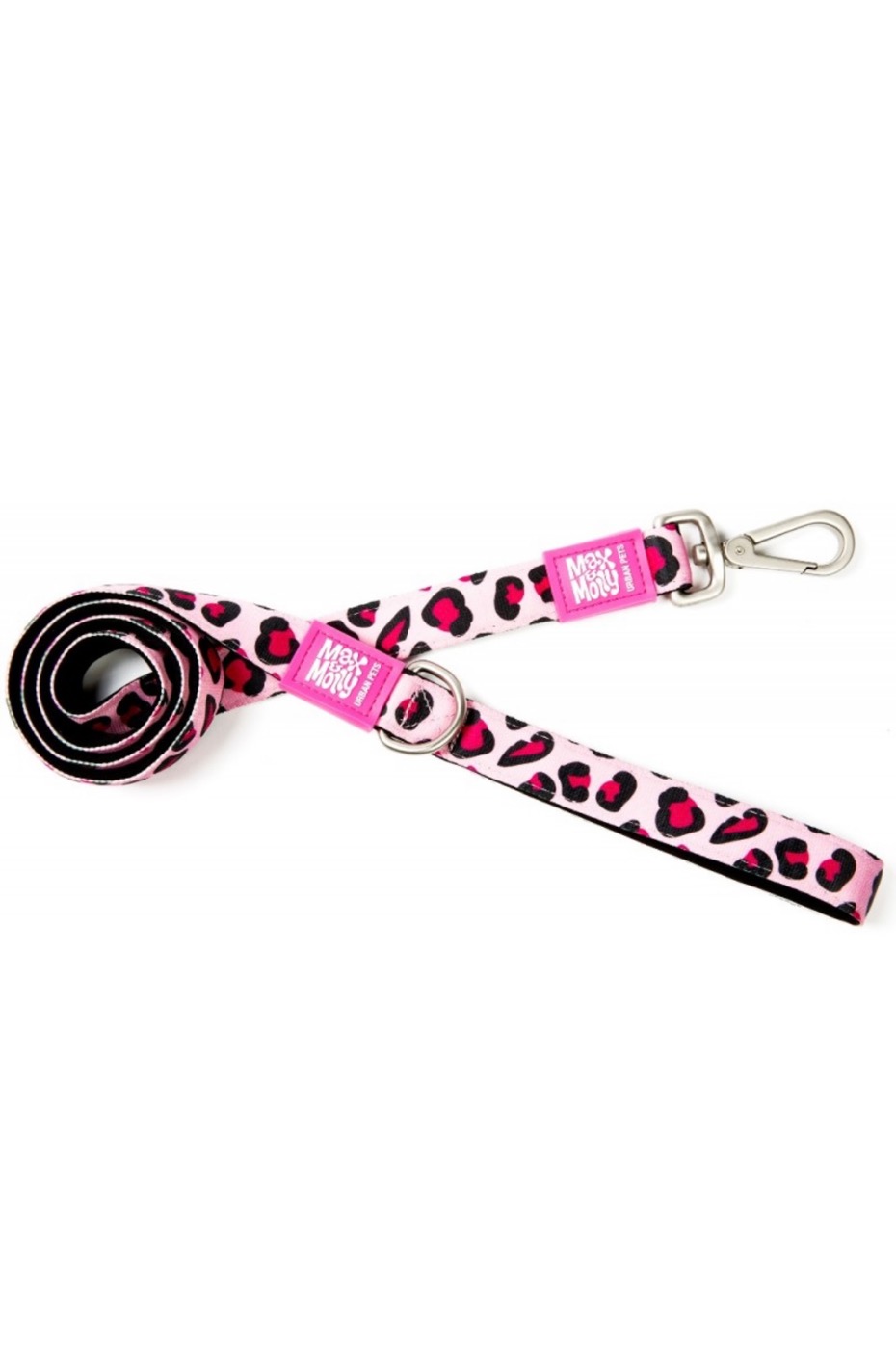 Οδηγός Max & Molly Leopard Pink Medium 1,5 x 120cm